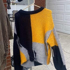 Colorblock sweater